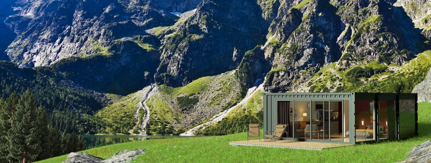 LODGE CONTAINER at the top of a mountain - © ALL InCube